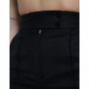 Pantaloni affusolati a vita alta in lana nera - IT40-S