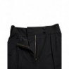 Pantaloni affusolati a vita alta in lana nera - IT40-S