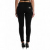 Jeans skinny in denim a vita media in cotone nero - IT42-M