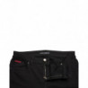 Jeans skinny in denim a vita media in cotone nero - IT42-M