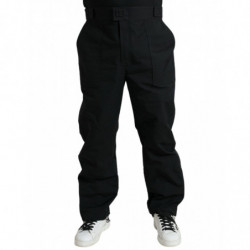 Pantaloni dritti con logo...