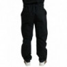 Pantaloni dritti con logo in poliestere nero - IT54 - XL