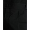 Pantaloni dritti con logo in poliestere nero - IT54 - XL