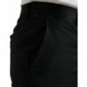 Pantaloni eleganti pantaloni formali slim fit in lana nera - IT50 - L