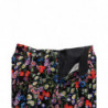 Pantaloncini hot pants a vita alta floreali neri - IT40-S