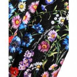 Pantaloncini hot pants a vita alta floreali neri - IT40-S