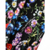 Pantaloncini hot pants a vita alta floreali neri - IT40-S