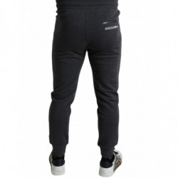 Pantaloni della tuta da jogging in cotone grigio melange - IT46 - S