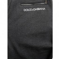 Pantaloni della tuta da jogging in cotone grigio melange - IT46 - S