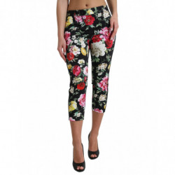 Pantaloni cropped a vita...