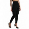 Pantaloni skinny a vita alta elasticizzati in lana nera - IT40-S