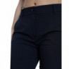 Pantaloni corti affusolati a vita media blu - IT42-M