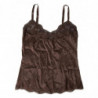 Intimo superiore canotta indumenti da notte seta logo marrone - IT4