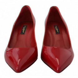 Scarpe décolleté tacco gattino pelle verniciata rossa - EU35/US4.5