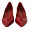 Scarpe décolleté tacco gattino pelle verniciata rossa - EU35/US4.5