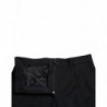 Pantaloni dritti a vita alta in lana nera - IT46-XL