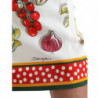Gonna longuette a vita alta bianca con stampa vegetale - IT42-M