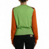 Maglione girocollo seta color block cardigan multicolor - IT50 - XXL