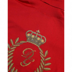 Maglione pullover dolcevita in lana con intarsio rosso - IT42-M