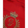 Maglione pullover dolcevita in lana con intarsio rosso - IT42-M