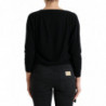 Maglione a maniche lunghe in cashmere con cardigan nero - IT40-S