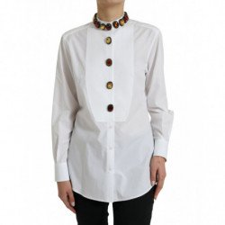Top camicia impreziosito da...