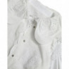 Top in camicetta con colletto in pizzo di cotone bianco - IT44 - L