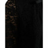 Top in nylon con pizzo floreale camicetta STAFF nera - IT42-M
