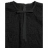 Top in nylon con pizzo floreale camicetta STAFF nera - IT42-M