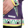 Top in camicetta in twill con stampa floreale viola - IT40-S