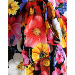 Top in camicetta con colletto Ascot floreale multicolore - IT40-S