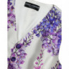 Gilet in gilet di seta con stampa floreale bianca - IT40-S