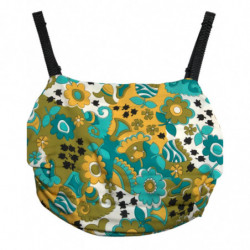Top corto senza maniche floreale multicolore - IT50 - XXL