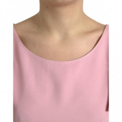 Top camicetta rosa girocollo a maniche corte - IT44 - L