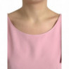 Top camicetta rosa girocollo a maniche corte - IT44 - L