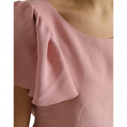 Top camicetta rosa girocollo a maniche corte - IT44 - L