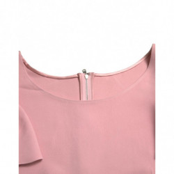 Top camicetta rosa girocollo a maniche corte - IT44 - L
