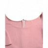 Top camicetta rosa girocollo a maniche corte - IT44 - L