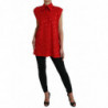 Top in camicetta con colletto senza maniche a pois rossi - IT40-S