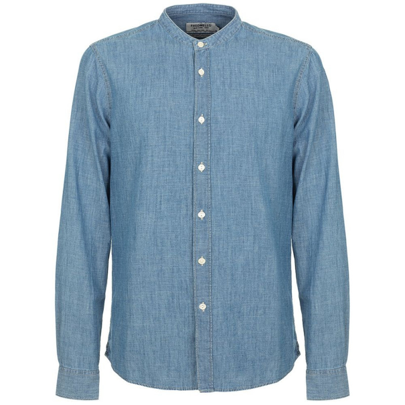 Camicia di lino blu - XL