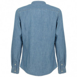 Camicia di lino blu - L