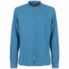 Camicia in lino azzurro - L