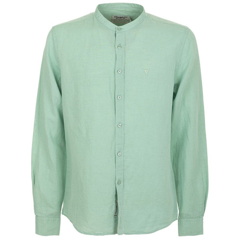 Camicia di lino verde - L