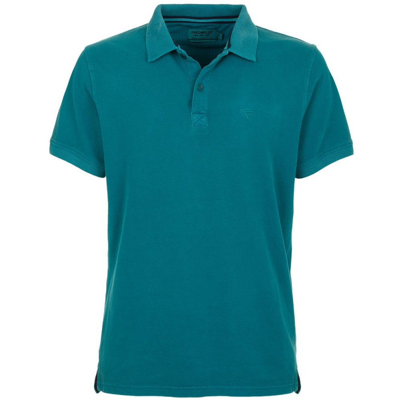 Polo in cotone verde - L