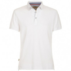 Polo in cotone bianco - L