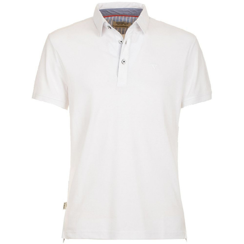 Polo in cotone bianco - L