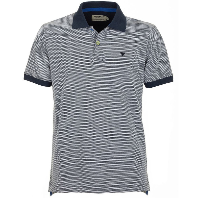 Polo in cotone blu - M
