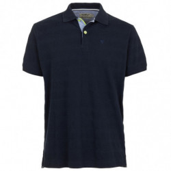 Polo in cotone blu - S