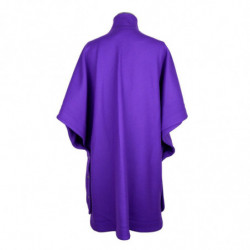 Giacche e cappotto in lana Vergine viola - S