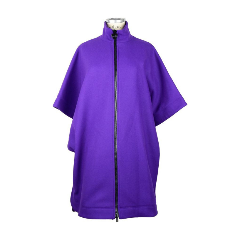 Giacche e cappotto in lana Vergine viola - M